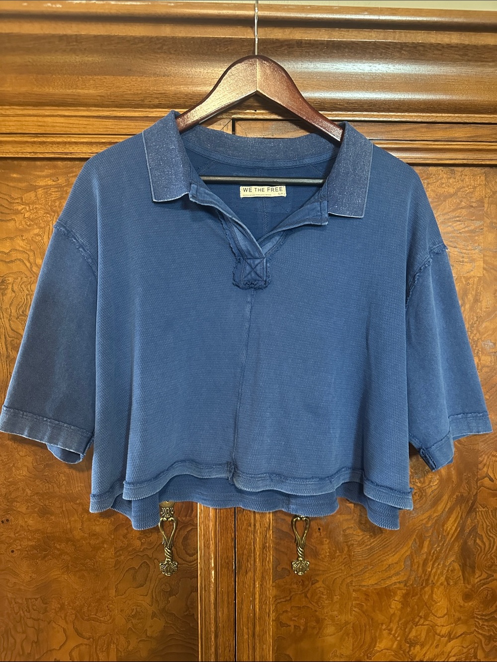 Free People Denmark Cropped Polo